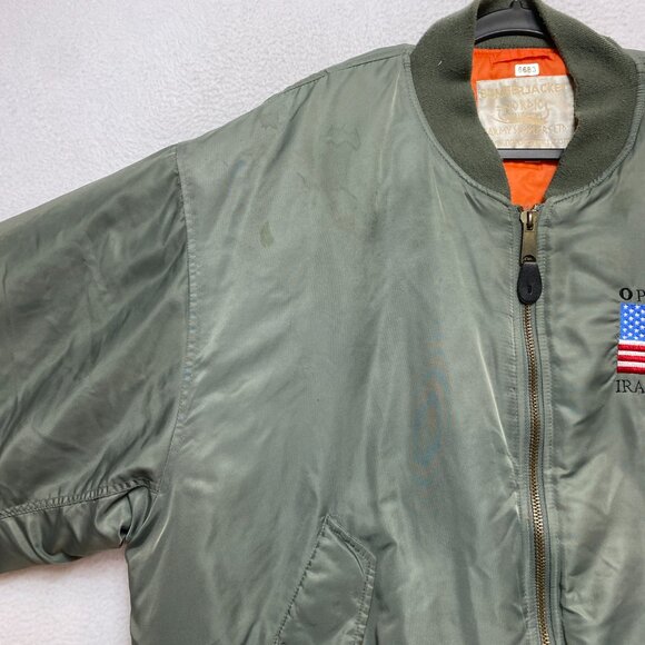VINTAGE Nordic Army Bomber Jacket Mens 2XL Reversible Operation Iraqi Freedom - Picture 6 of 16